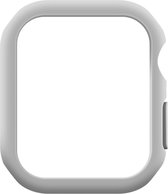 Convient pour Apple Watch Series 8/7, Glas trempé à protection intégrale de 45 mm - Wit