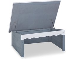 robotmaaier garage - met dak - 46 x 108 x 82 cm - afdak grasmaaier - hout