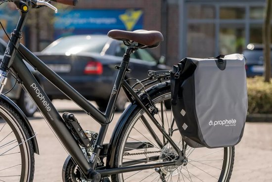 HikeMeister ® Luxe waterdichte enkele 20 liter fietstas - grijs - met reflectie veiligheid - 100% Waterdicht van Hikemeister — afbeelding 5