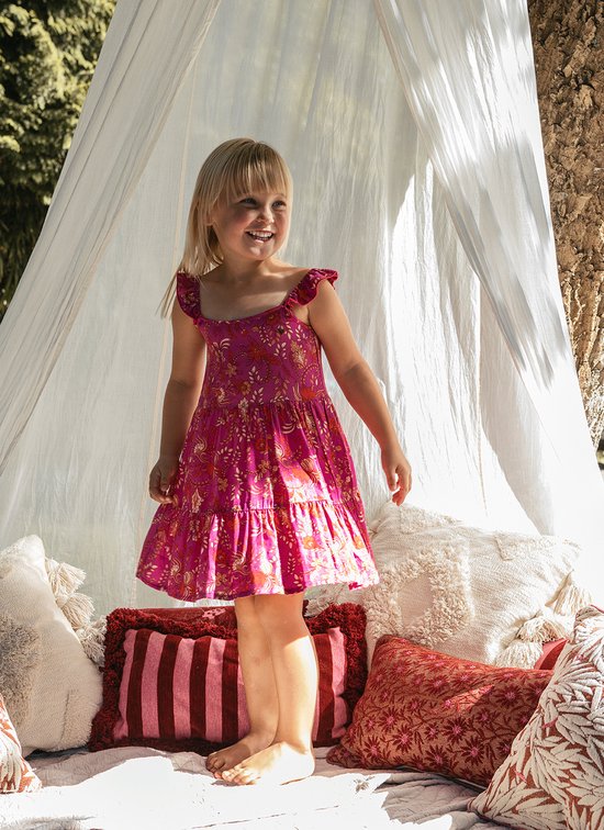 LOOXS Little 2312 7856 994 Meisjes Jurk Maat 110 Roze van 100 viscose bol