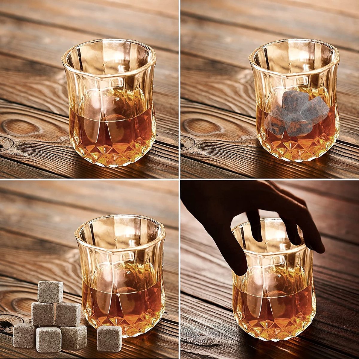 carafe / verre cristal / Set pour verres à Whisky - BarCraft Carafe en verre  broyé