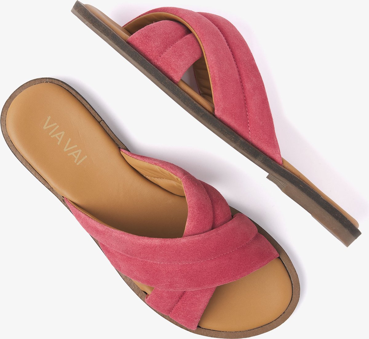 VIA VAI Harita Liv Slippers dames - Roze - Maat 37-via vai 1