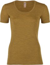 Engel Natur Dames T-shirt Bio Merino Wol IVN-BEST Safraan 46/48xl