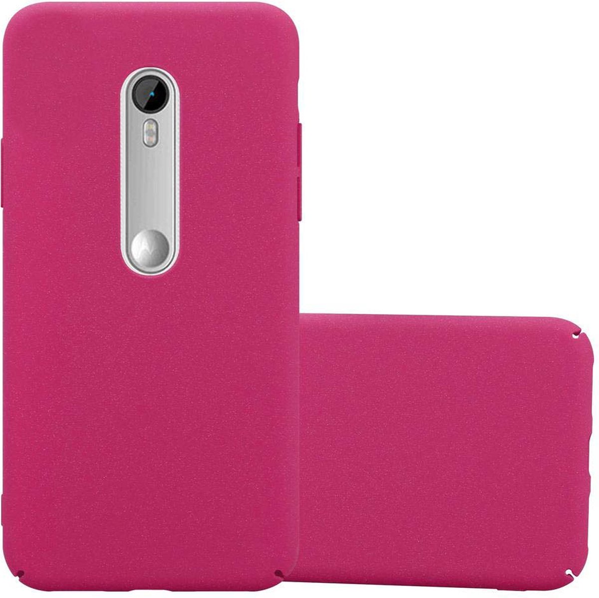 Cadorabo Hoesje voor Motorola MOTO G3 in FROST ZWART - Beschermhoes