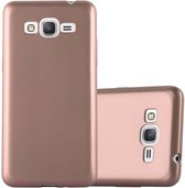 Cadorabo Hoesje geschikt voor Samsung Galaxy GRAND PRIME in METALLIC ROSE GOUD - Beschermhoes gemaakt van flexibel TPU silicone Case Cover
