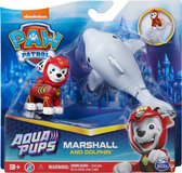PAW Patrol Aqua Pups - Marshall en Dolphin - Speelfigurenset