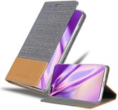 Cadorabo Hoesje geschikt voor Honor 30 PRO in LICHTGRIJS BRUIN - Beschermhoes met magnetische sluiting, standfunctie en kaartvakje Book Case Cover Etui