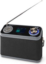Bol.com Nedis DAB+ Radio - Tafelmodel - DAB+ / FM - 2.4 " - Kleurenscherm - Batterij Gevoed / Netvoeding - Digitaal - 24 W - Blu... aanbieding