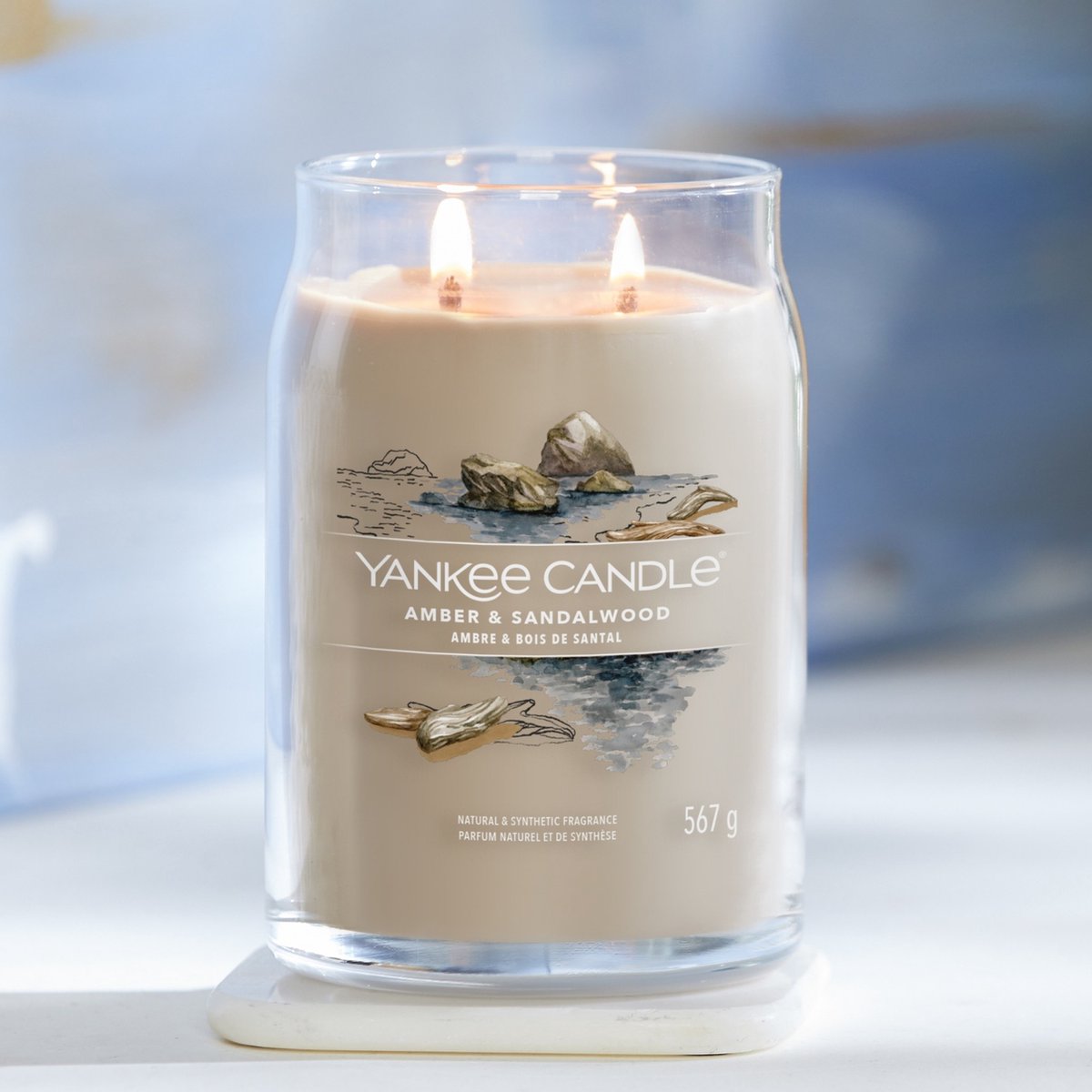 Yankee Candle Signature Geurkaars | Twinkling Lights Grote Pot Kaars met Dubbele Wicks | Soy Wax Blend Lange Brandende Kaars