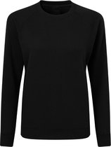 Zwarte dames sweater met raglan mouw merk SG maat 2XL