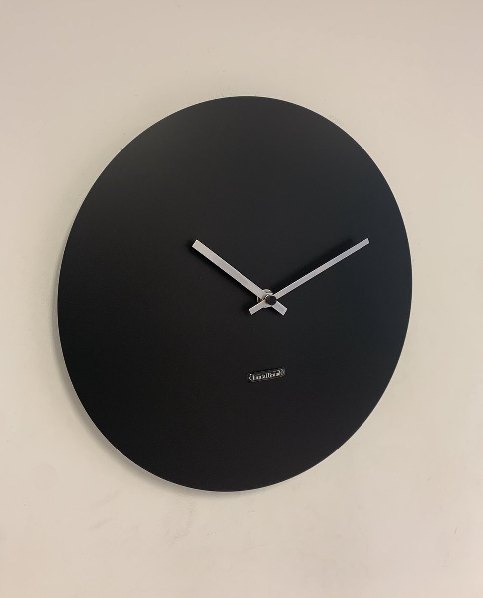 Wandklok ChantalBrandO MISTRAL BLACK -- MODERN DESIGN --