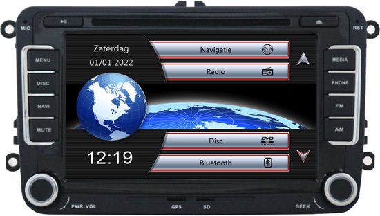 Rns 510 pasvorm Autoradio voor Volkswagen Seat Skoda | EU Navigatie |  Bluetooth | Radio | bol.com