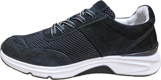 Gabor Rollingsoft Sneakers zwart Textiel - Dames - Maat 38 | bol.com