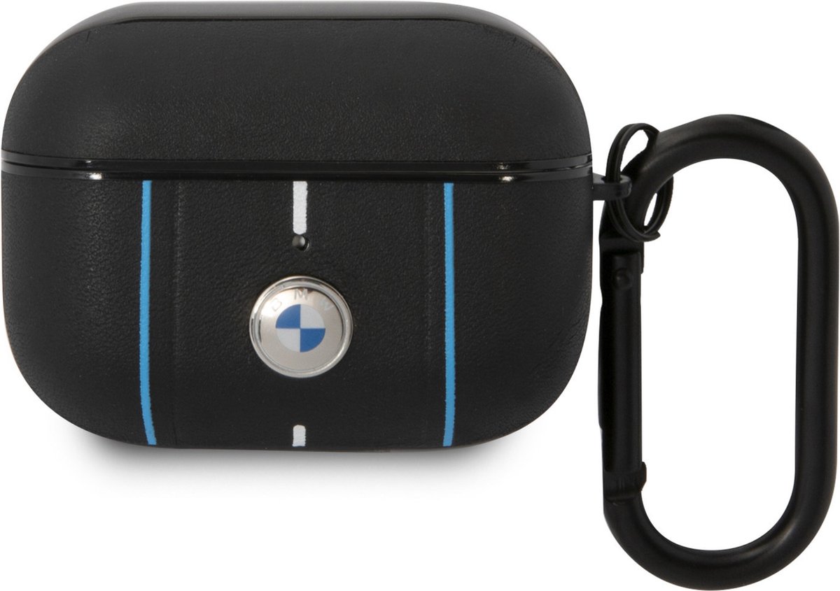 BMW Airpods Pro Sig Case - Leather - Color Lines - Zwart