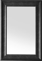 LUNEL S - Wandspiegel - Zwart - Synthetisch materiaal