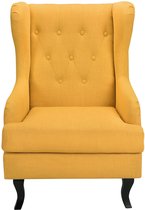 ALTA - Chesterfield fauteuil - Geel - Polyester