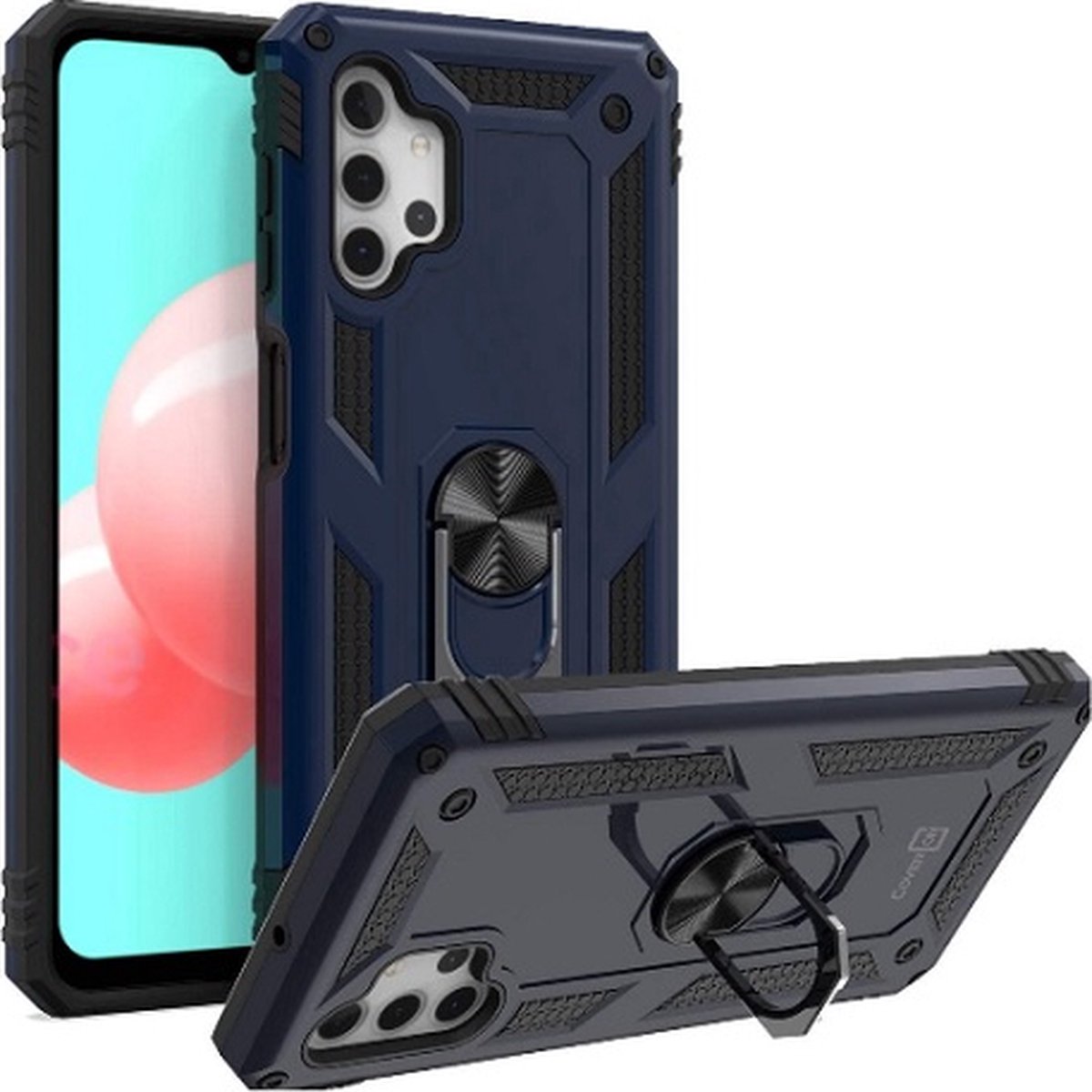 Samsung A32 4G Hybrid Armor Anti Shock Hoesje Blauw