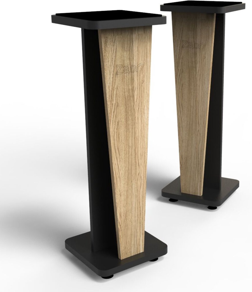 Zaor Stand Croce 36 Oak/Black - Monitor statieven | bol