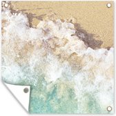 Tuinposters Golf - Strand - Zee - Water - 50x50 cm - Tuindoek - Buitenposter