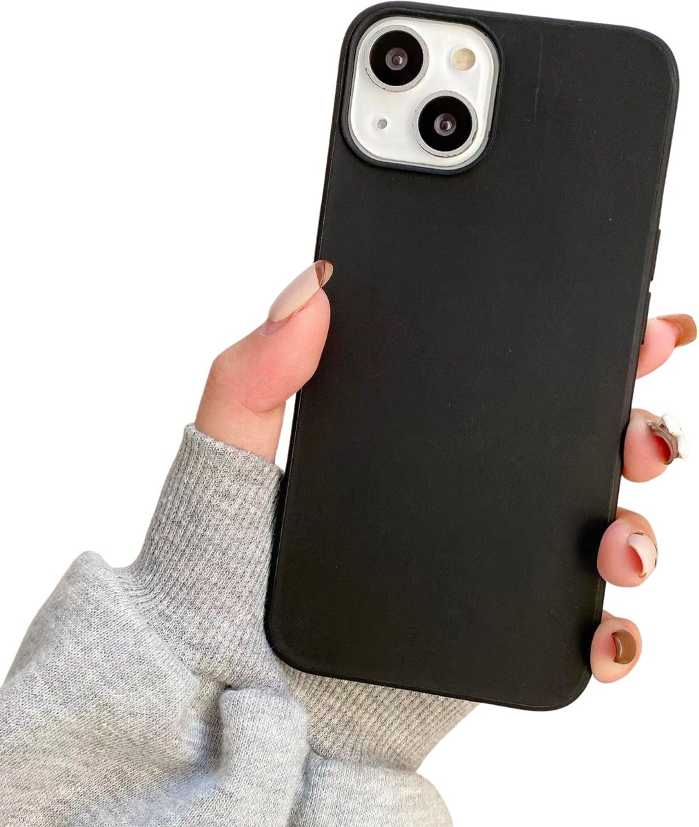 Apple iPhone 11 Soft Touch Hoesje - Zwart - Stevig Shockproof TPU Materiaal - Zachte Coating - Siliconen Feel Case - Back Cover