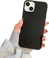 Soft Touch Hoesje - Geschikt voor Apple iPhone 11 - Zwart - Stevig Shockproof TPU Materiaal - Zachte Coating - Siliconen Feel Case - Back Cover