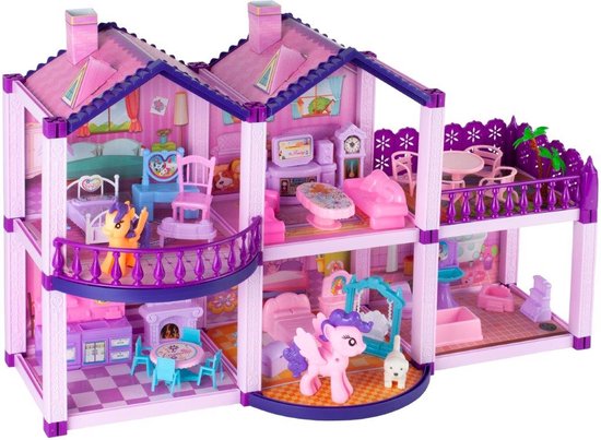 Pony's House Poppenhuis - Pony Villa - Met Paarden - Speelfigurenset | bol
