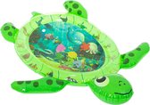 Water opblaasbare sensorische mat schildpad groen