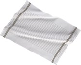 Keukenhanddoek 50x70cm, set3,stripe white center, taupe