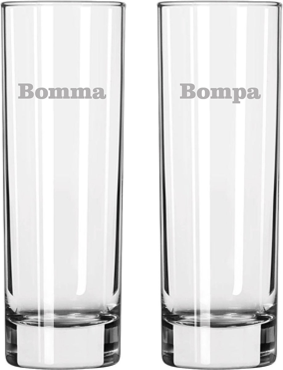 Longdrinkglas gegraveerd - 22cl - Bomma-Bompa