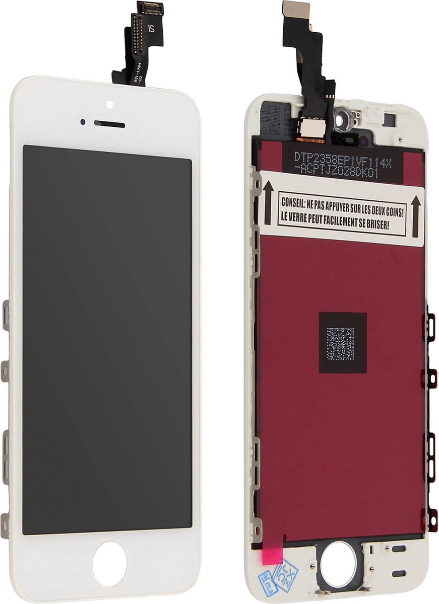 Avizar Écran LCD pour Geschikt voor Apple iPhone SE + Vitre Tactile Compatible, Wit
