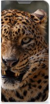 Book Cover Cadeautjes voor Jongens OPPO A77 5G | A57 5G Telefoonhoesje Luipaard