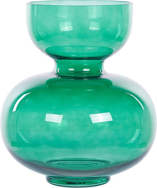 Beliani PALAIA - Decoratieve vaas - Groen - Glas
