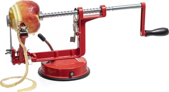 Sareva Appelschilmachine / Aardappelschilmachine - met zuignap - Rood