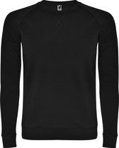 Zwarte heren sweater Annapurna 100% katoen merk Roly maat 2XL