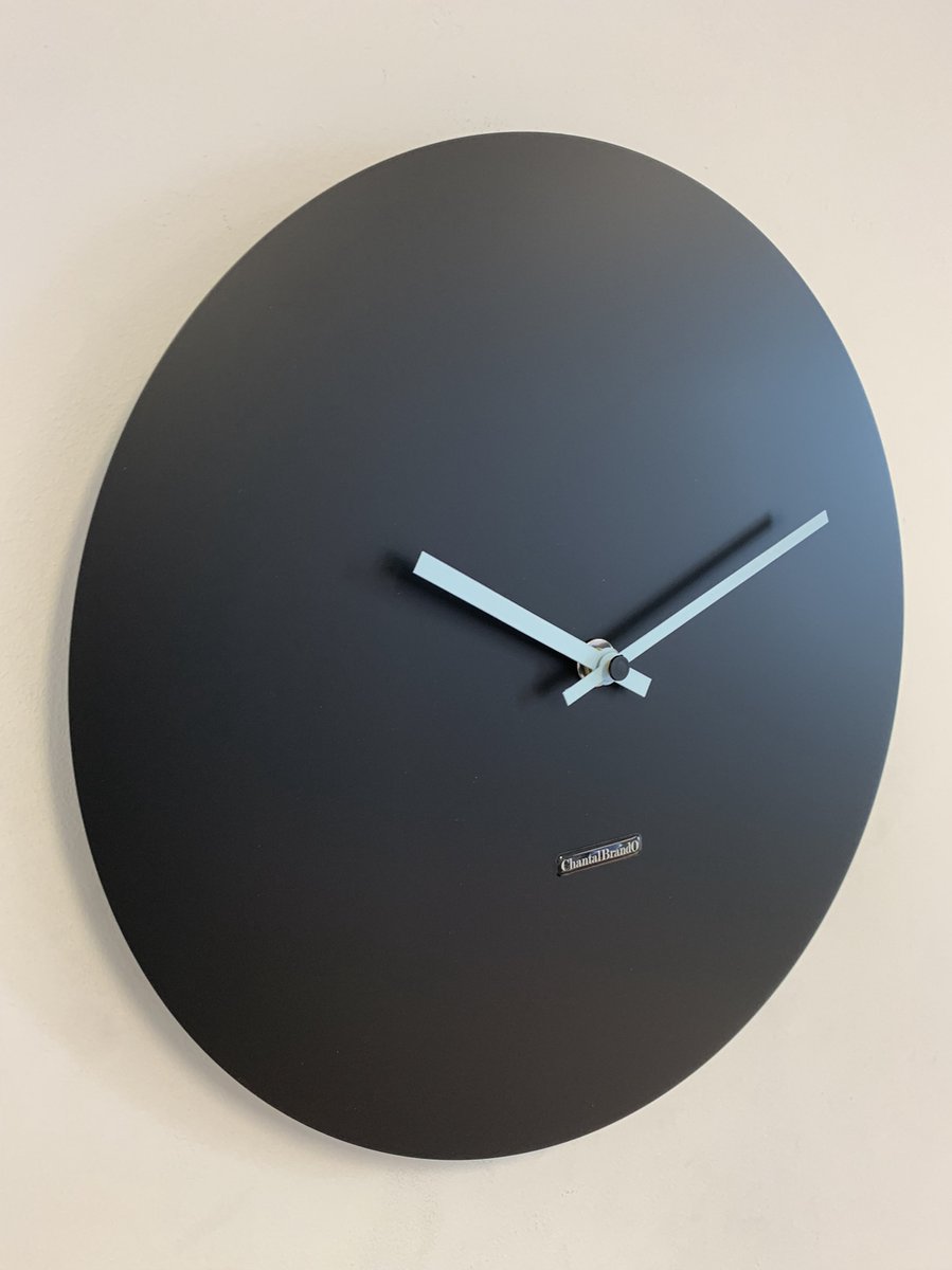 Wandklok ChantalBrandO MISTRAL BLACK -- MODERN DESIGN --
