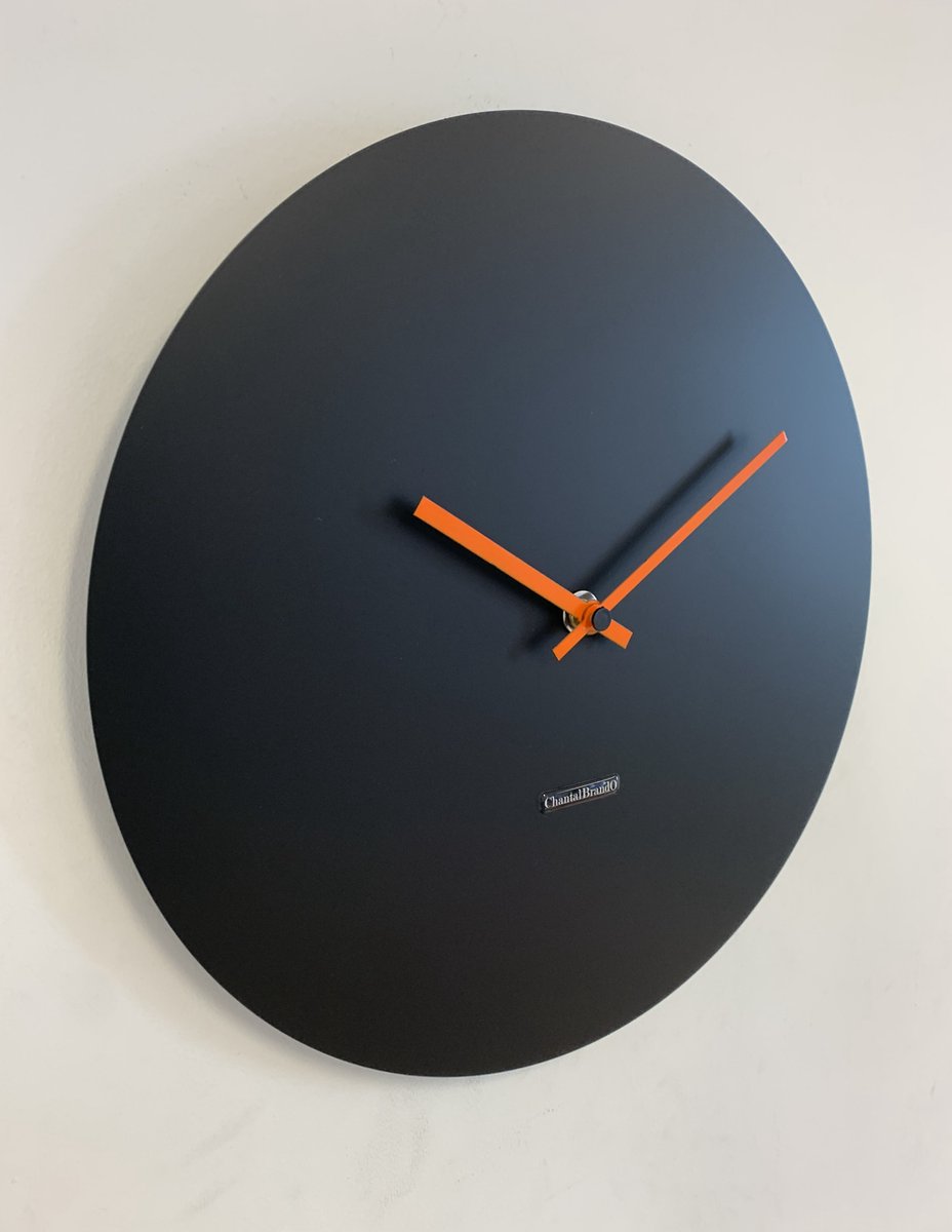 Wandklok ChantalBrandO MISTRAL BLACK -- MODERN DESIGN --