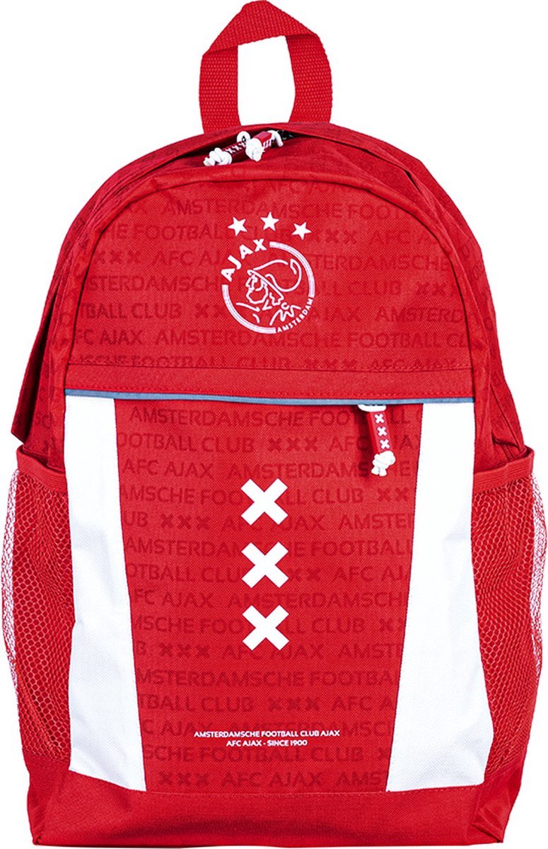 AJAX Rugzak Groot wit rood wit