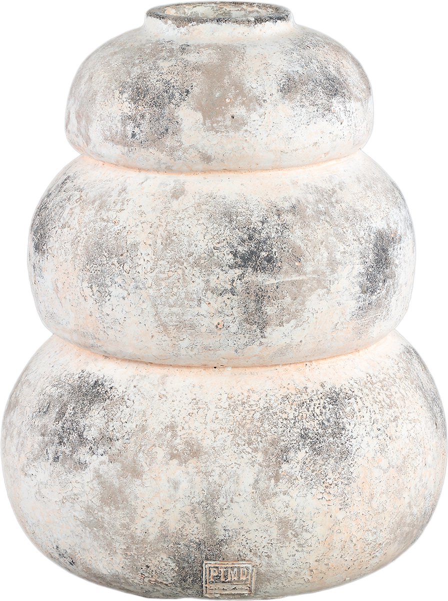 PTMD COLLECTION PTMD Bulby Pink cement layered bulb pot round