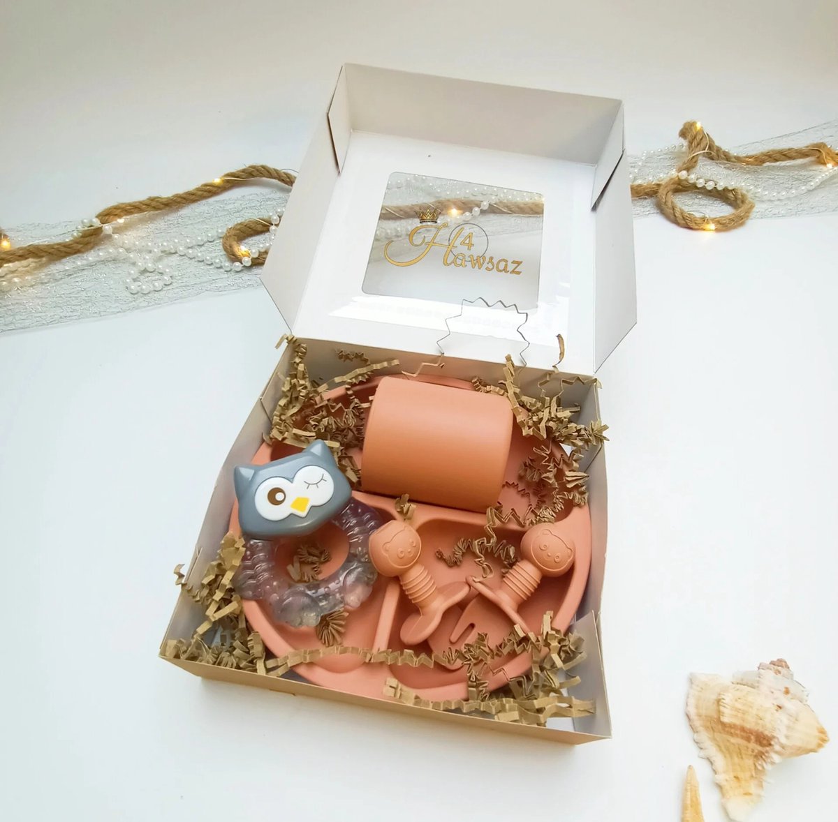 Goedkoopste Kinderserviesset 5 stuks - Hawsaz.nl Cadeau - Babygeschenkset - kinderbestek - Baby eten - Babyverzorging - Geboortecadeau - Kraampakket - Babyshower cadeau - Cadeau voor jongens en meisjes - Baby en Peuter - Siliconen Kinderservies