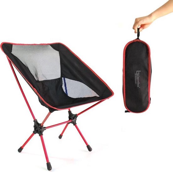 Chaise de camping Lopoleis® - Chaise de camping pliable - Chaise de pêche - Chaise pliante - Chaise de plage - Pliable - Légère - Chaise Plein air