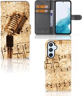 Telefoonhoesje Geschikt voor Samsung Galaxy A54 5G Cover Ontwerpen Bladmuziek