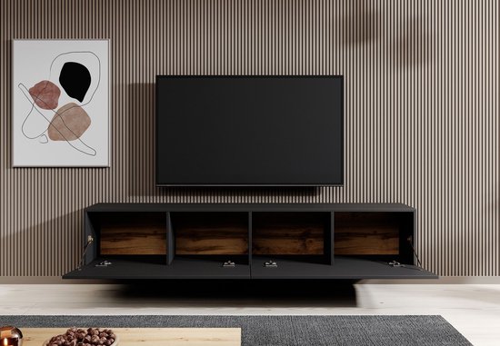 Beige Zwevende 2 laden tv meubels kopen? ✔️ Tot 34% korting