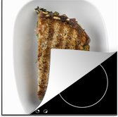 KitchenYeah® Inductie beschermer 78x78 cm - Bord met aangebrande tosti - Kookplaataccessoires - Afdekplaat voor kookplaat - Inductiebeschermer - Inductiemat - Inductieplaat mat