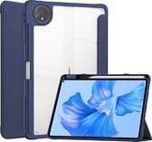 Tablet hoes geschikt voor Huawei MatePad Pro 11 (2022) - Trifold case met Auto/Wake functie en Magneetsluiting - Donker Blauw