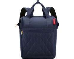 Reisenthel Allrounder R Schouder/ Rugtas - 12L - Rhombus Midnight Gold Blauw