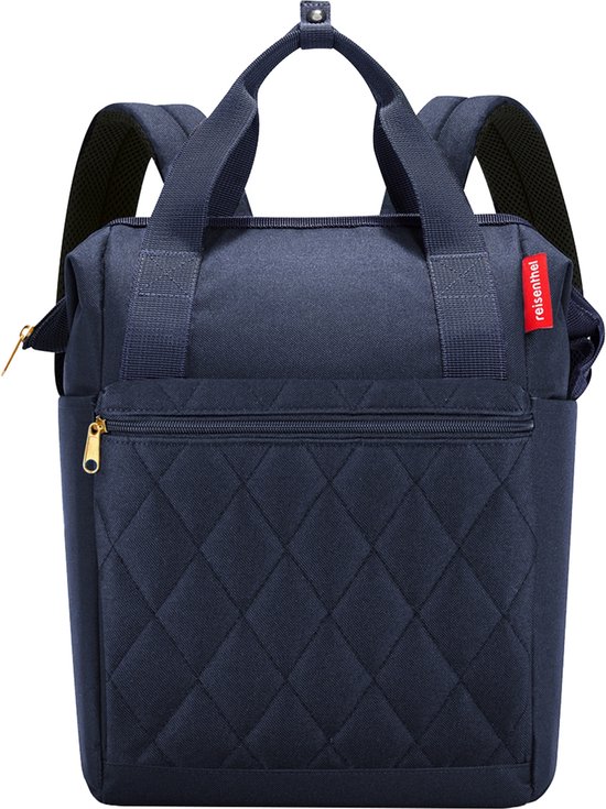 Reisenthel Allrounder R Schouder/ Rugtas - 12L - Rhombus Midnight Gold Blauw