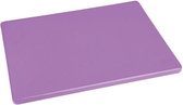 Planche à découper Hygiplas LDPE Violet - 229x305x12mm - Hygiplas FX106 - Horeca