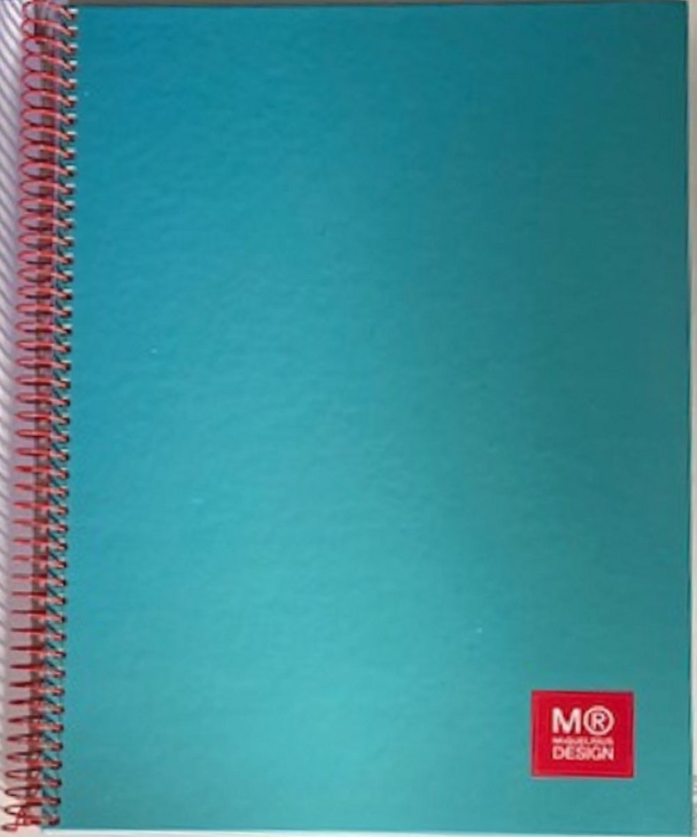 Miquelrius - Notebook A4 Lichtblauw - 80 vel - geruit wit papier met 4-gaatsperforatie