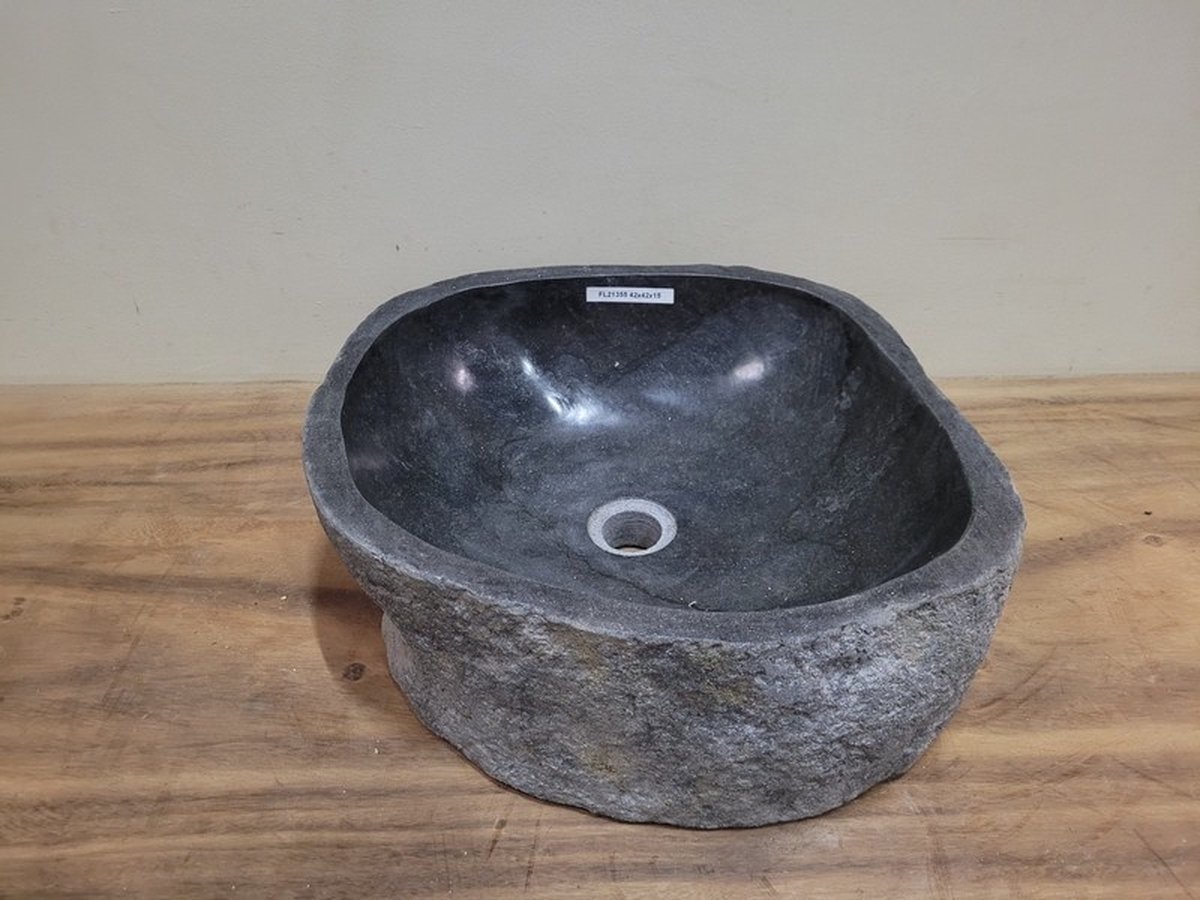Waskom natuursteen FL21355 - 42x42x15cm