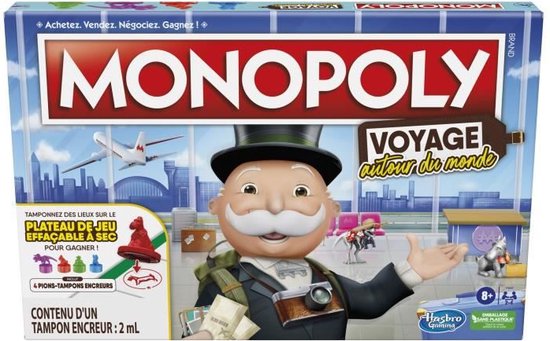 Afbeelding van het spel Monopoly Wereldreis - Bordspel (Franstalig)